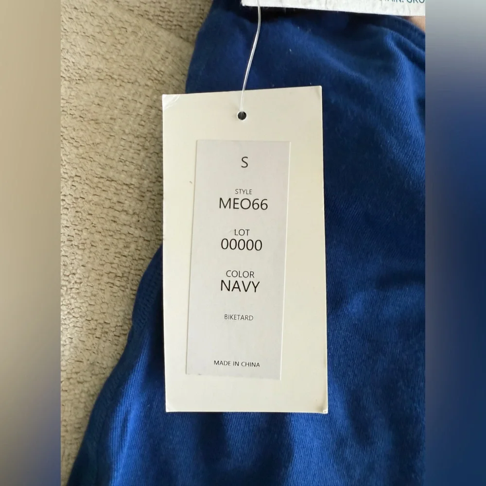 NWT MARIIA CROWN Biketard MEO66 size S  in Navy - Picture 4 of 7